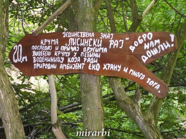 035. Grza i Resava (jun 2007.) - Putokaz za krčmu „Lisinski raj“