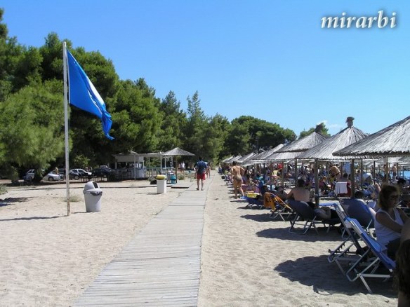 049. Sitonija (jul 2012.) - Plaža hotela „Lagomandra beach“ - blog „Putujte sa MirArbi“