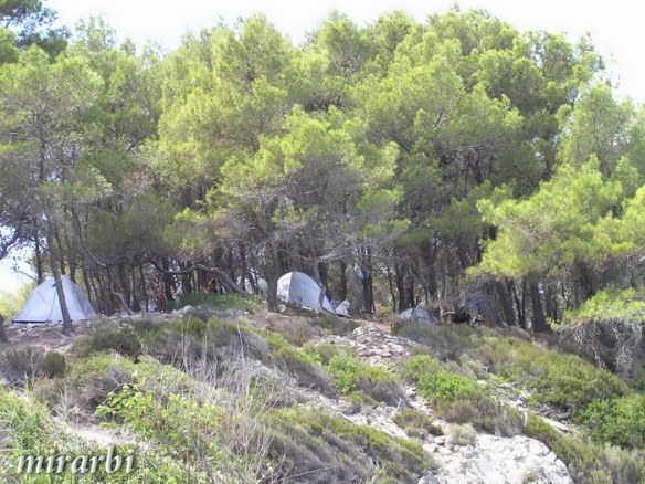 099. Sitonija (jul 2012.) - Divlji kamp iznad plaže Mega Portokali - blog „Putujte sa MirArbi“