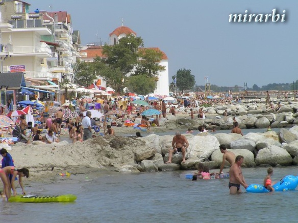 009. Paralija i Katerini (avgust 2004.) - Bliži prikaz gradske plaže - blog „Putujte sa MirArbi“