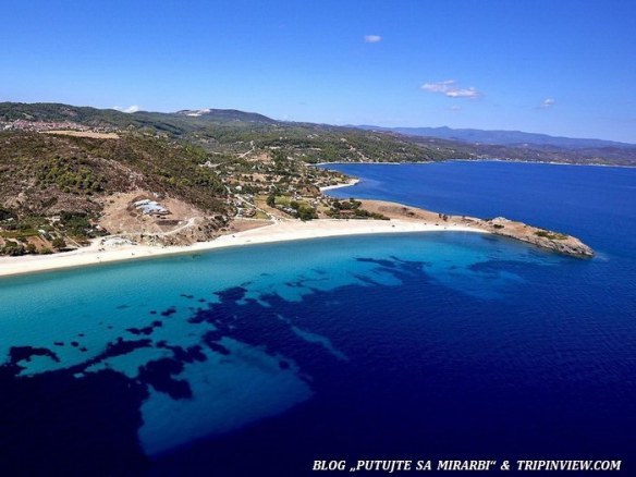 006. Ormos Panagias (jul 2014.) - Pogled na plažu Trani Amuda iz vazduha - blog „Putujte sa MirArbi“