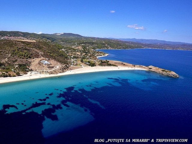 006. Ormos Panagias (jul 2014.) - Pogled na plažu Trani Amuda iz vazduha - blog „Putujte sa MirArbi“ 