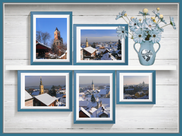 Slika (Zemun u snežnom kaputu - razglednica) sa stranice „Pano“ na blogu „Putujte sa MirArbi“.